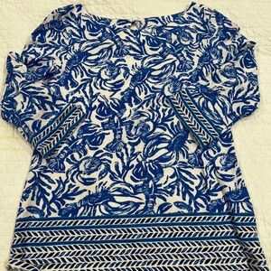 EUC Lilly Pulitzer Waverly Top Lobster on a Roll M
